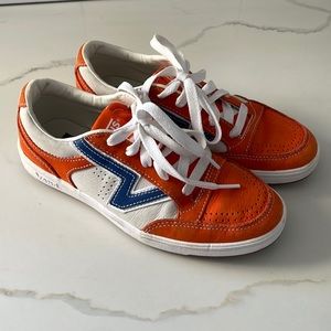 Orange Vintage style Vans W7 or M5.5